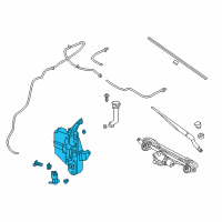 OEM 2013 Nissan Altima Tank Assy-Windshield Washer Diagram - 28910-9HM0B