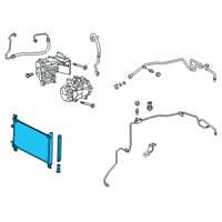 OEM 2020 Lexus RX450hL CONDENSER Assembly Diagram - 88460-48220