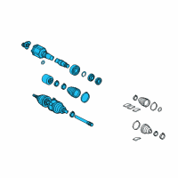 OEM 2015 Lexus RX450h Shaft Assembly, Front Drive Diagram - 43410-0W350