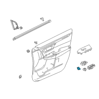 OEM 2021 Honda CR-V Switch Assembly, Driver Side Seat Memory Diagram - 35961-TLA-A01