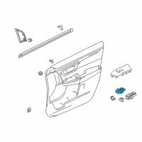 OEM Honda CR-V Switch Assy., Power Window Passenger Diagram - 35760-TLA-A01