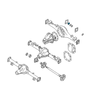 OEM 2004 Nissan Frontier Nut Lock Rear AXL Diagram - 43084-R9000