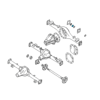 OEM Nissan Frontier Washer Lock Rear Diagram - 43069-R9000