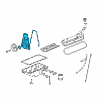 OEM 2007 Chevrolet Impala Front Cover Diagram - 12633908