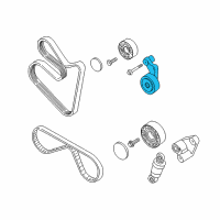 OEM BMW Adjusting Pulley With Lever Diagram - 11-28-1-407-972