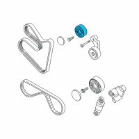 OEM 2002 BMW Z8 Deflection Pulley Diagram - 11-28-1-710-045