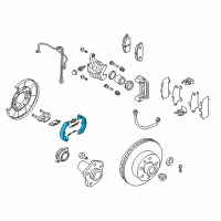 OEM 2003 Infiniti FX35 Shoe Set-Parking Brake Diagram - D4060-WL06A