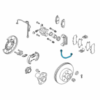 OEM 2006 Infiniti FX45 Hose Brake Rear Diagram - 46210-CZ79B