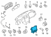 OEM Infiniti QX80 Switch Assy-Preset Diagram - 25391-6JE0A