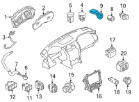 OEM 2017 Nissan Armada Antenna Assy-Immobilizer Diagram - 28590-1LA0A