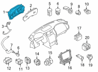 OEM 2020 Infiniti QX80 Speedometer Assy-Analog Diagram - 24820-6JR0A