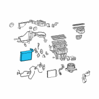 OEM 2006 Jeep Grand Cherokee EVAPORATOR-Air Conditioning Diagram - 5143096AC