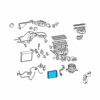 OEM 2008 Dodge Grand Caravan Core-Heater Diagram - 5183148AC