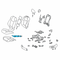 OEM Toyota RAV4 Seat Cushion Heater Diagram - 87510-0R200