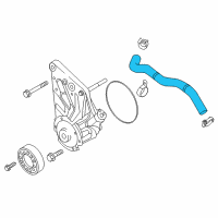 OEM 2017 Nissan Titan XD Blow-By Gas Hose Diagram - 11826-EZ40A