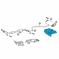 OEM 2020 Toyota C-HR Heat Shield Diagram - 58327-10061