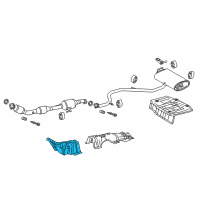 OEM 2019 Toyota C-HR Heat Shield Diagram - 58151-10051