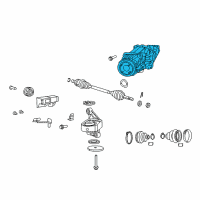 OEM 2013 Jeep Compass Differential-Rear Axle Diagram - 3501A058