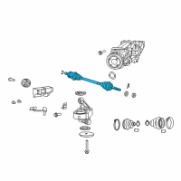 OEM 2015 Jeep Patriot Axle Half Shaft Right Diagram - 5085240AC