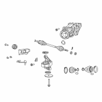 OEM 2012 Jeep Compass RETAINER-Half Shaft Diagram - 5189155AA