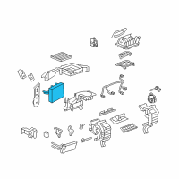 OEM 2013 Chevrolet Equinox Evaporator Core Diagram - 20945510