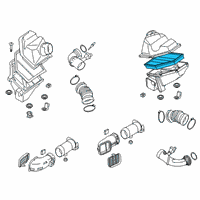 OEM 2020 BMW M850i xDrive Air Filter Element Diagram - 13-71-8-699-812