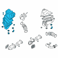 OEM BMW M550i xDrive Intake Muffler Right Diagram - 13-71-7-934-478