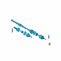 OEM 2003 Nissan Sentra Shaft Front Drive Diagram - 39101-4M761