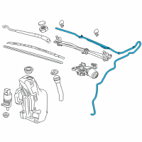 OEM 2011 Chevrolet Cruze Washer Hose Diagram - 95920021