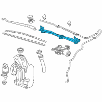 OEM 2013 Chevrolet Cruze Wiper Linkage Diagram - 95971326