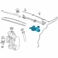 OEM 2011 Chevrolet Cruze Wiper Motor Diagram - 96893302