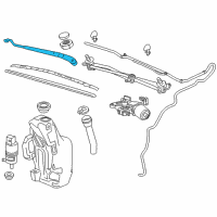 OEM 2012 Chevrolet Cruze Wiper Arm Diagram - 95971328