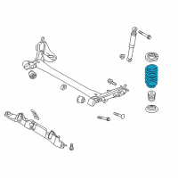 OEM 2015 Hyundai Veloster Spring-Rear Diagram - 55330-2V300