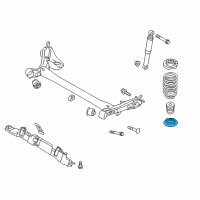 OEM 2015 Kia Forte Koup Pad-Rear Spring Lower Diagram - 553321R000