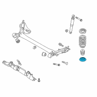 OEM 2016 Kia Forte5 Pad-Rear Spring Lower Diagram - 553321R000