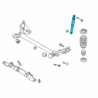OEM 2015 Hyundai Veloster Rear Shock Absorber Assembly Diagram - 55300-2V360