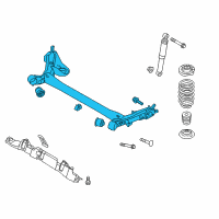 OEM 2015 Hyundai Veloster Torsion Axle Complete Diagram - 55100-2V501