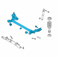 OEM 2013 Hyundai Veloster Torsion Axle Complete Diagram - 55100-2V501