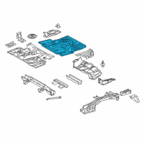 OEM 2015 Lexus RX350 Pan, Rear Floor L/WELD Diagram - 58311-0E905