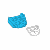 OEM 2021 Nissan NV3500 Cover-Instrument Lower, Center Diagram - 68922-1PA0A