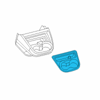 OEM 2012 Nissan NV2500 Lid-Cup Holder Diagram - 96967-1PA0A