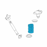 OEM 2017 Lexus RX450h Spring, Coil, Rear Diagram - 48231-0E280