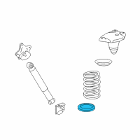 OEM 2019 Lexus RX350 INSULATOR, Rear Coil Spring Diagram - 48258-0E050