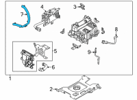 OEM 2021 Hyundai Santa Fe Hose Assembly Diagram - 36693-3DAG0