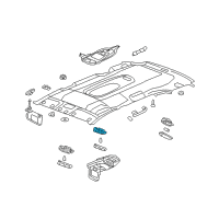 OEM Buick Rainier Housing Asm, Dome & Reading Lamp Diagram - 19115097