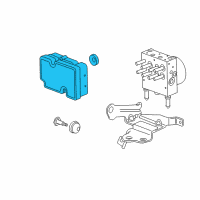 OEM 2012 Chevrolet Captiva Sport Electronic Brake Control Module Kit Diagram - 20981770