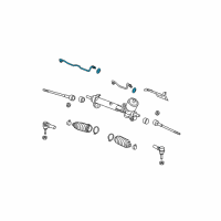 OEM 2011 Cadillac DTS Pipe Kit, Steering Gear(Long) Diagram - 26087551