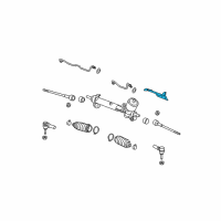 OEM 2009 Buick Lucerne Shield-Steering Gear Heat Diagram - 15824853