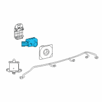 OEM Lexus RX350L Sensor, Ultrasonic Diagram - 89341-48040-D0