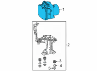 OEM 2020 Toyota Highlander ABS Control Unit Diagram - 44050-0E330